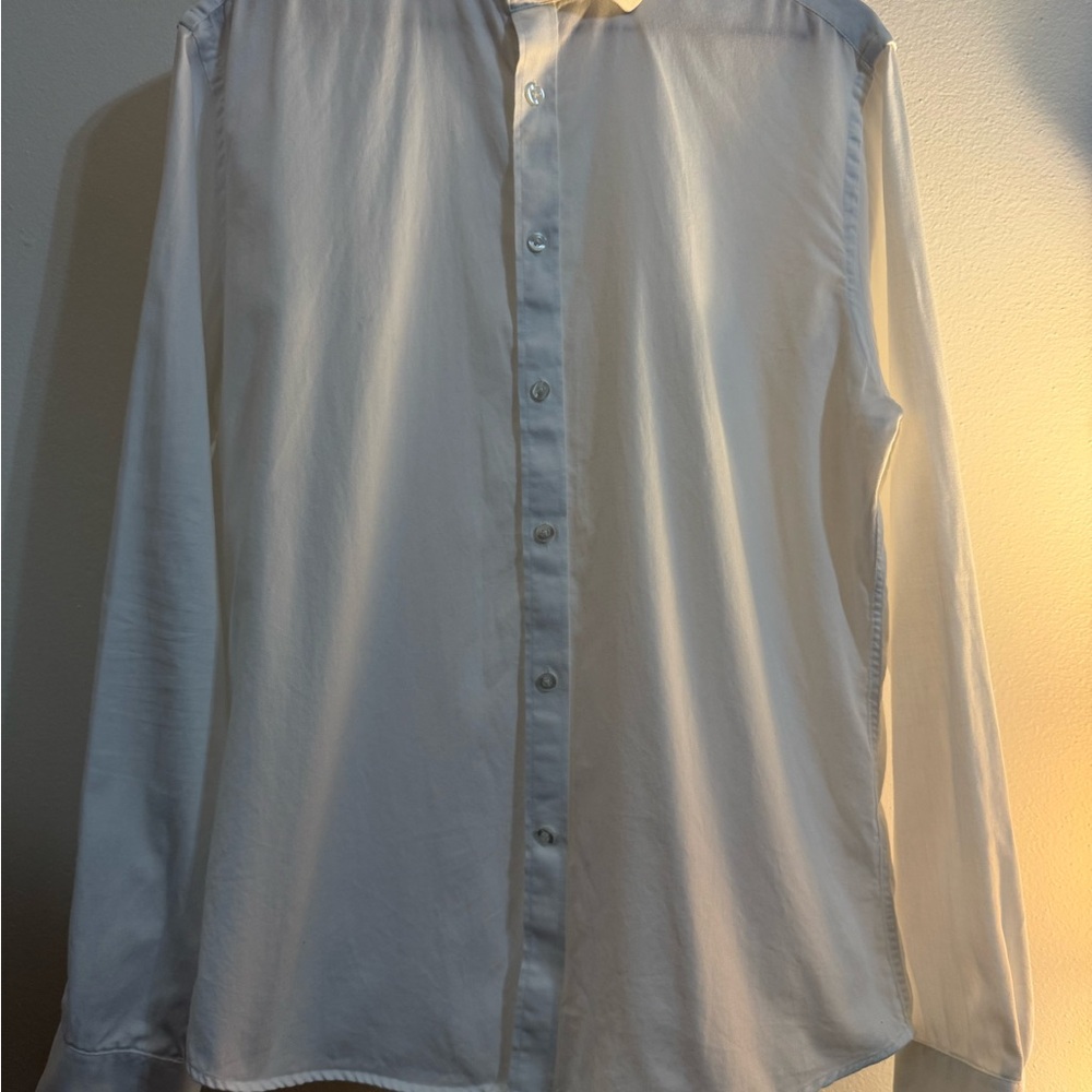 Men’s White Button-Up Shirt